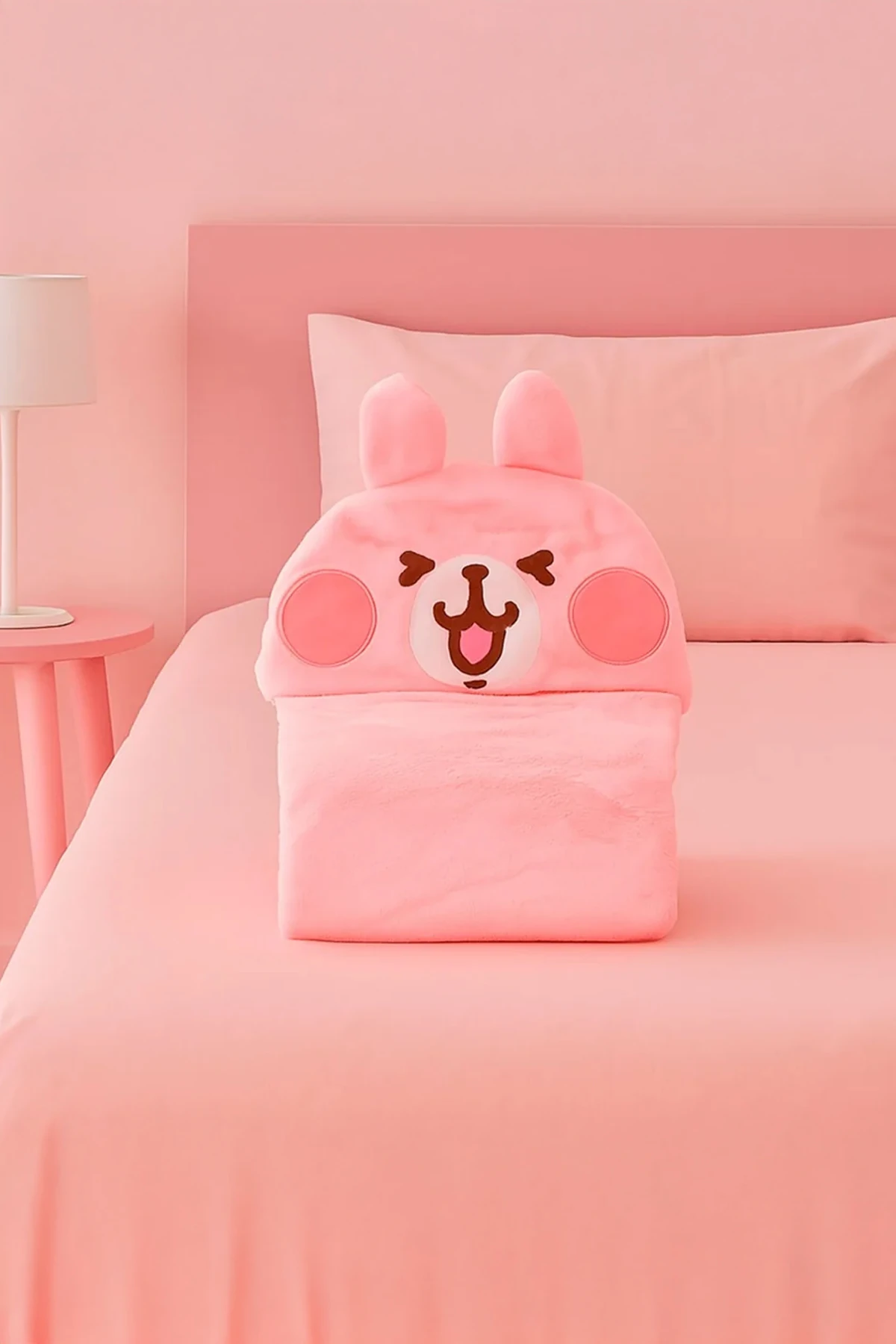 Küçük Hayvan Koleksiyonu Şapkalı Battaniye