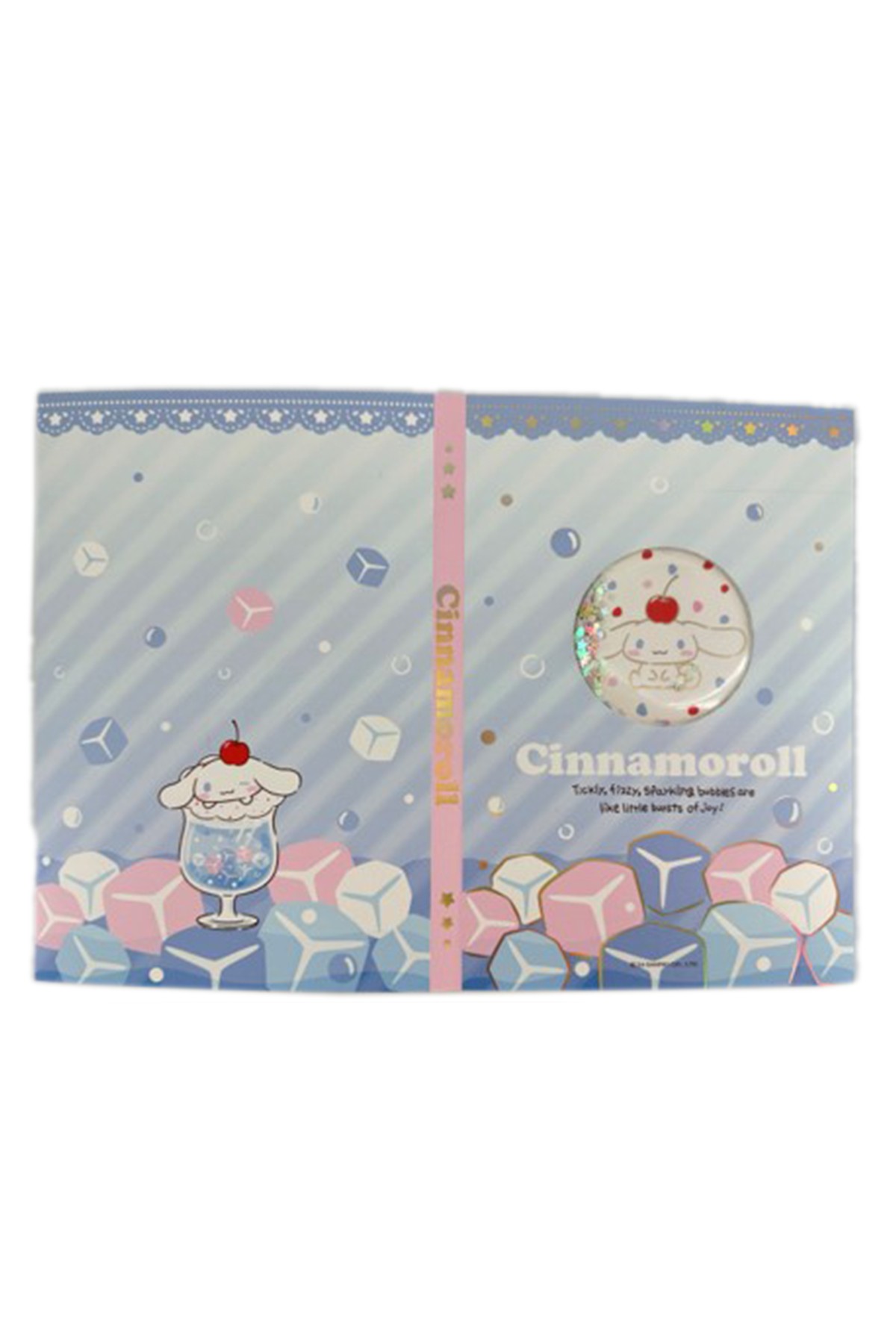 Sanrio Lisanslı Renkli Yaz Serisi Sert Kapak Sallantılı Not Defteri - Cinnamoroll