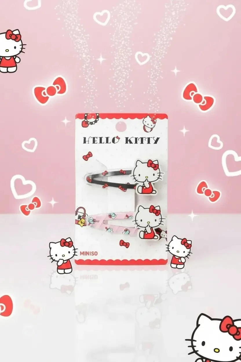 Sanrio Lisanslı Hello Kitty Saç Tokası Seti 2 Adet Şık Ve Konforlu Aksesuar