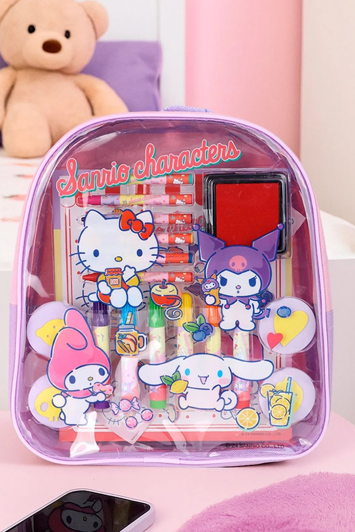Sanrio Lisanslı Tatlı Serisi DIY Kendin Yap Sırt Çantası Set