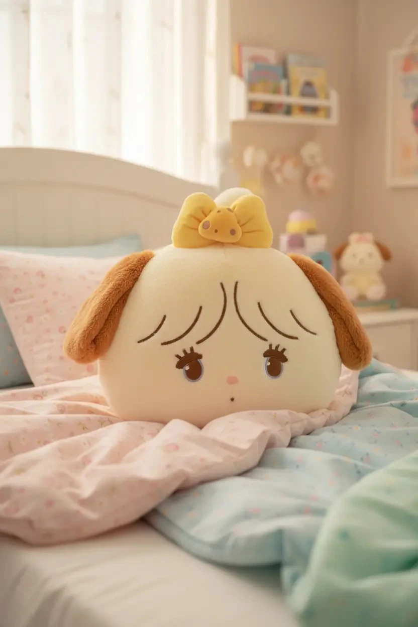 Mikko Lisanslı Çilek Serisi Peluş Yastık 40cm (Souffle) (Outlet)