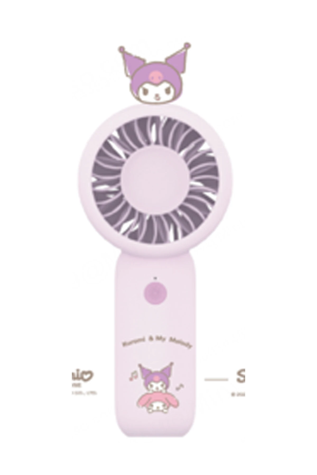 Sanrio Lisanslı Kuromi 1200mAh mini fan
