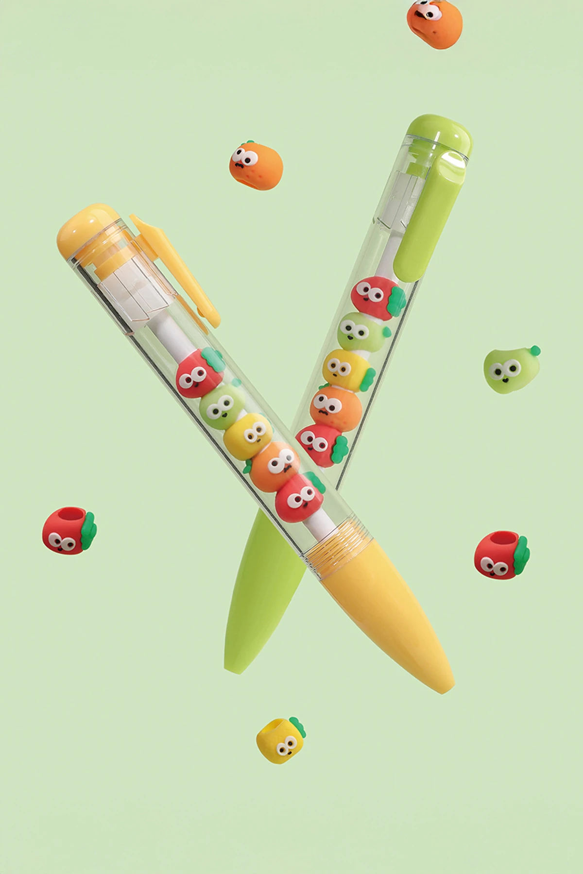 Miniso Lisanslı Fruit Baby Boncuklu Jel Kalem 0,5 mm – Siyah Mürekkepli Tekli