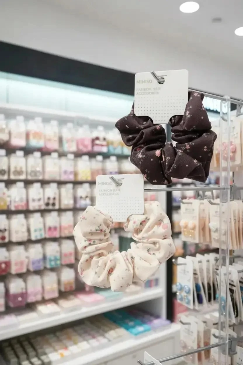 Fashion Serisi Fiyonklu Çiçekli Kelebek Saç Lastiği (1 adet)