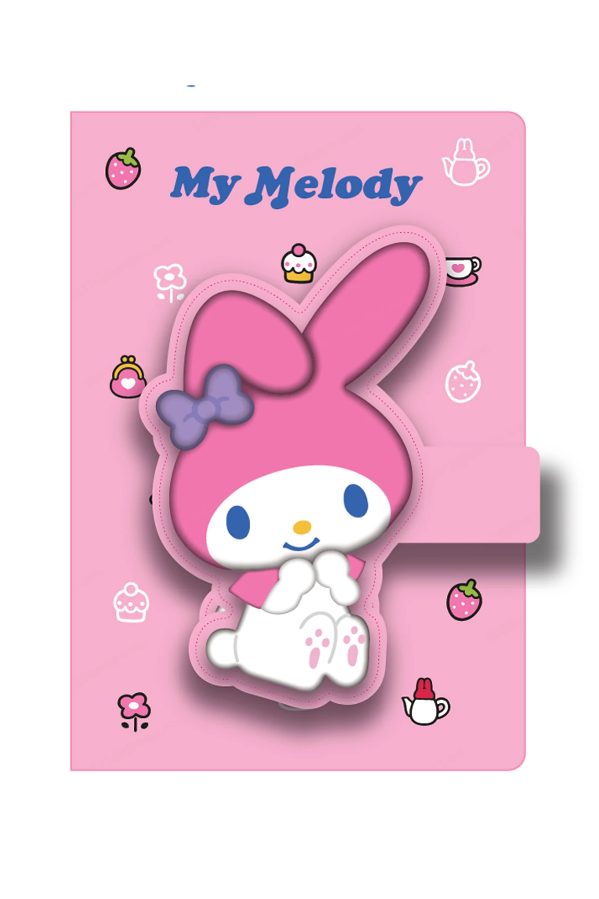 Sanrio Lisanslı My Melody A5 3D  Figürlü Mıknatıslı Not Defteri