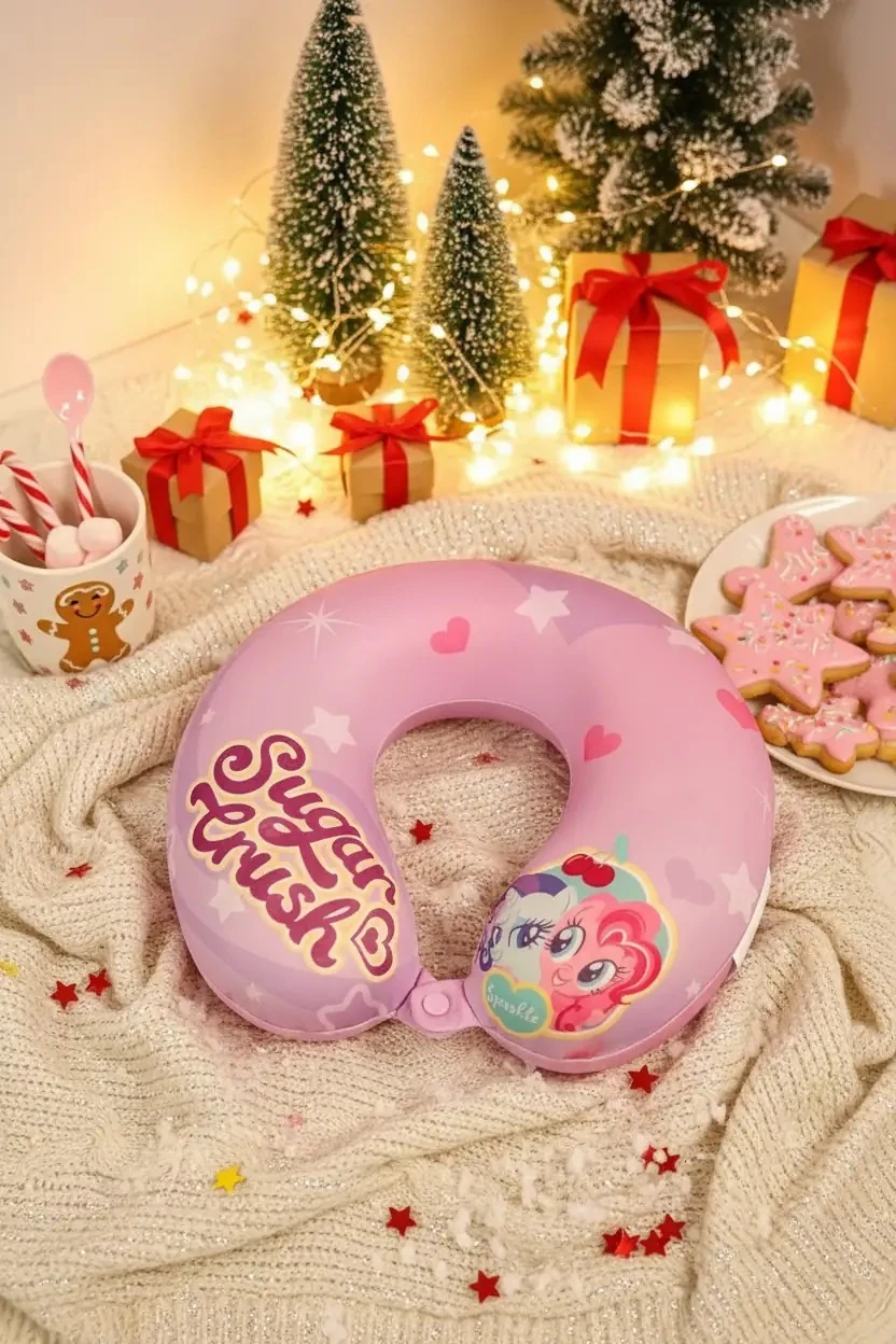 My Little Pony Lisanslı Hafızalı Köpük Boyun Yastığı (Mor)