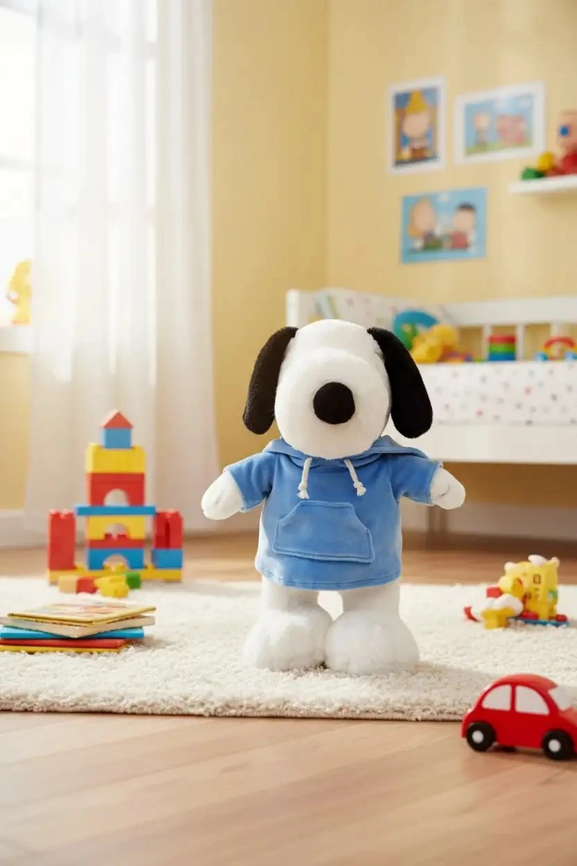 Snoopy Lisanslı Kostümlü Ayakta Duran Snoopy Peluş Oyuncak (40Cm) (Outlet)