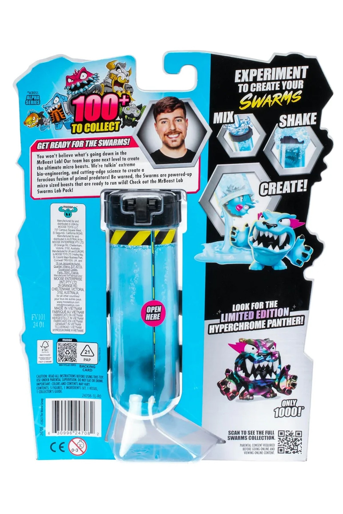 Mr.Beast Lab Swarms 5'li Sürpriz Figür Paketi - Blind Box