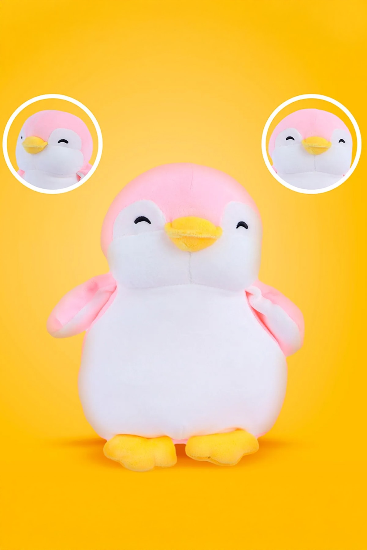 23cm Penguen Peluş Oyuncak (Pembe)