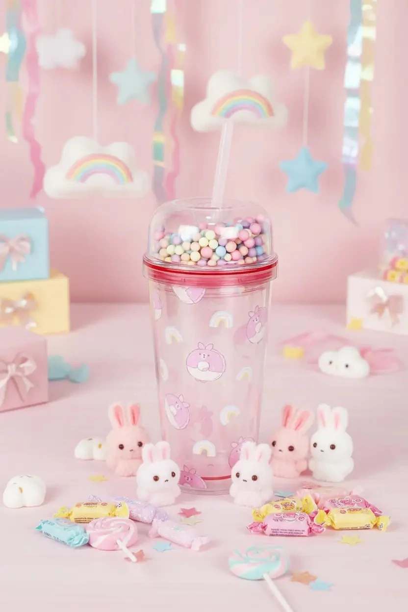 Mini Family Lisanslı Tavşanlı Plastik Şişe (480ml)