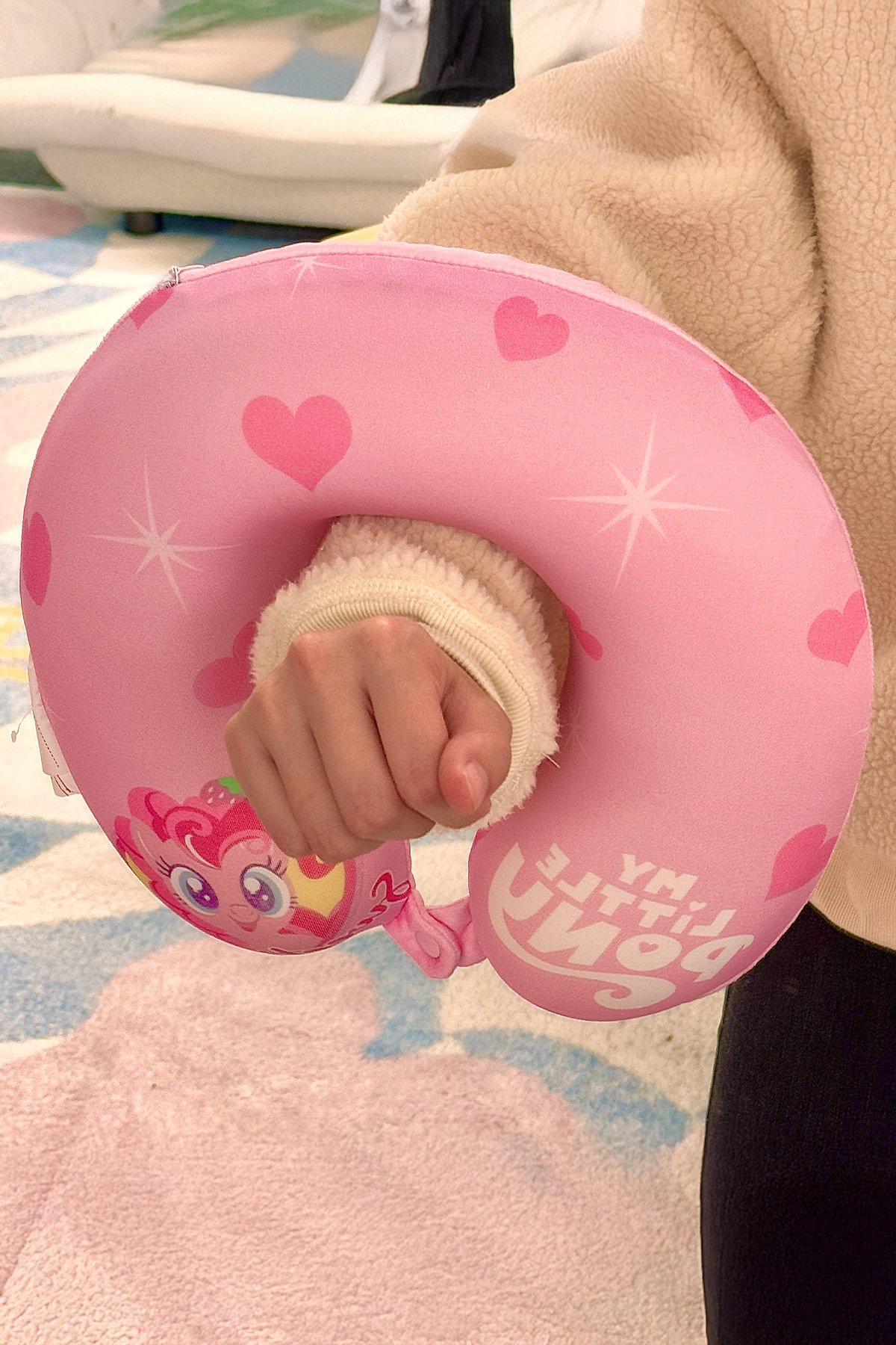 My Little Pony Lisanslı Hafızalı Köpük Boyun Yastığı (Pembe)