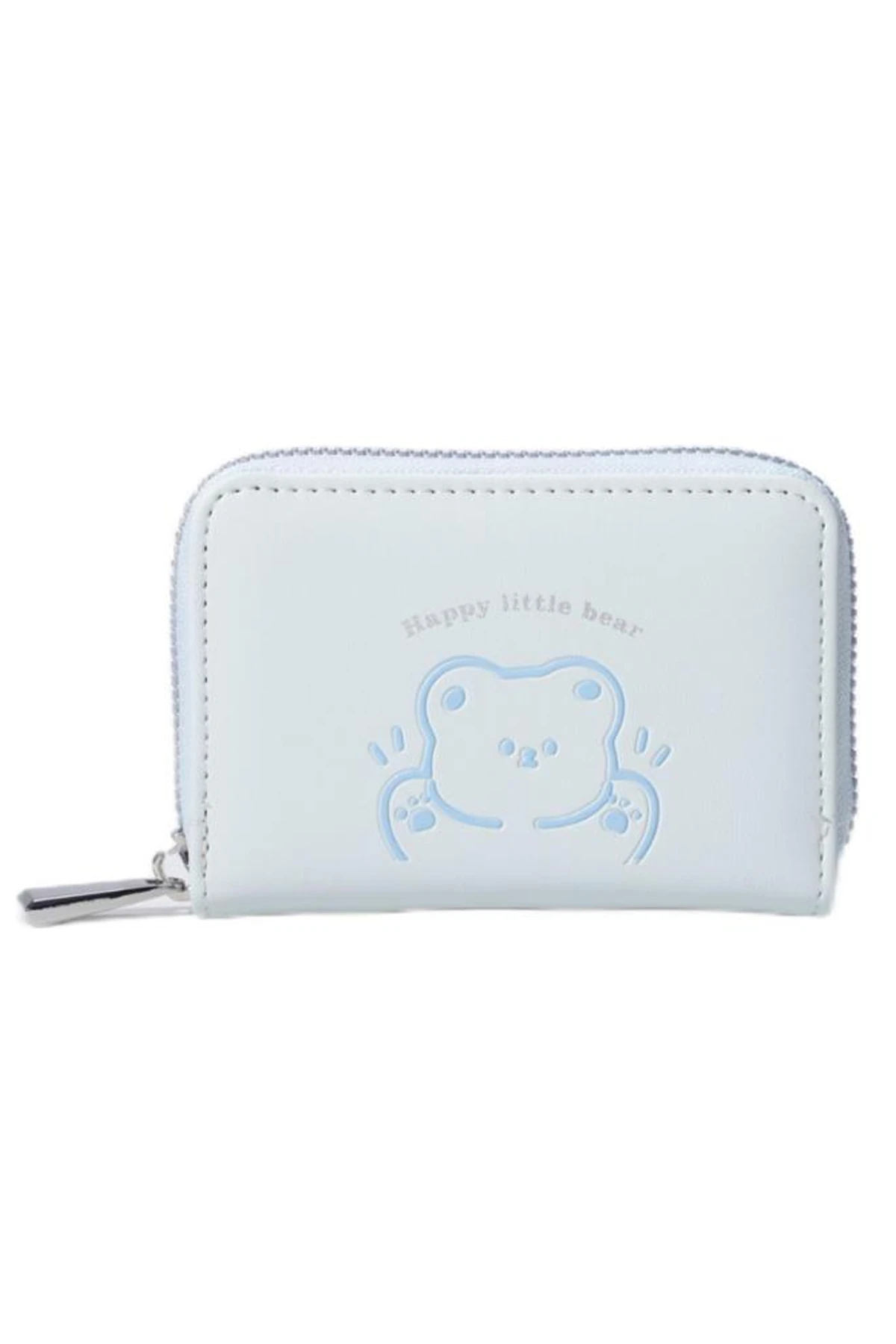 Little Bear Serisi Fermuarlı Mini Bozuk Para Çantası (Mavi)