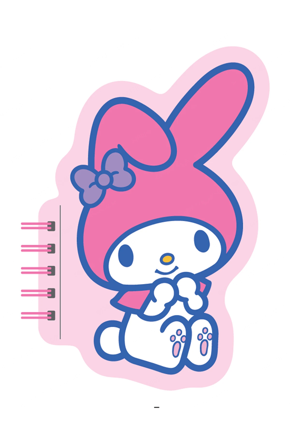 Sanrio Lisanslı My Melody Figürlü Spiralli Not Defteri (80 yaprak)