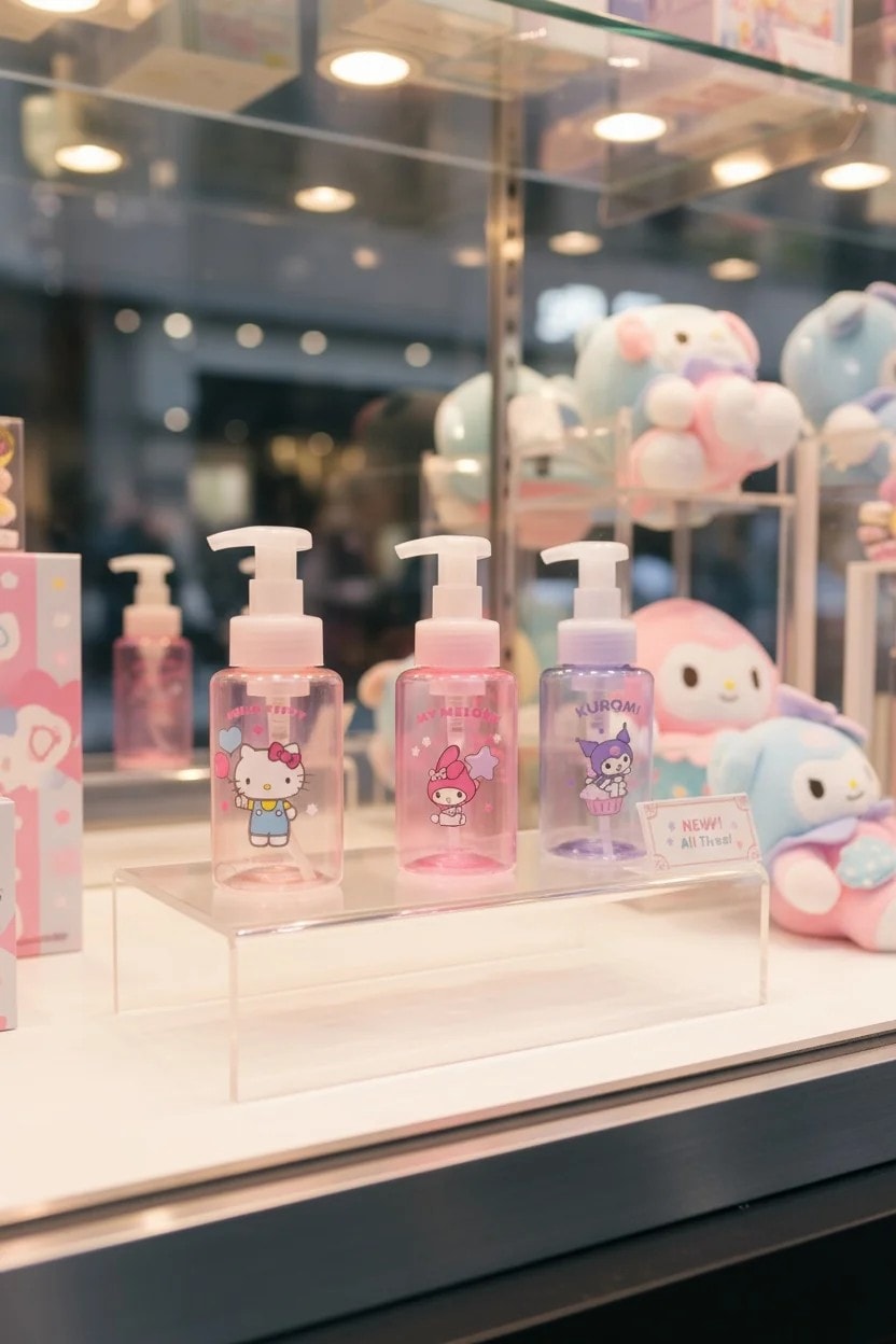 Sanrio Lisanslı Eğlence Parkı Serisi Köpük Pompalı Şişe (300ml)