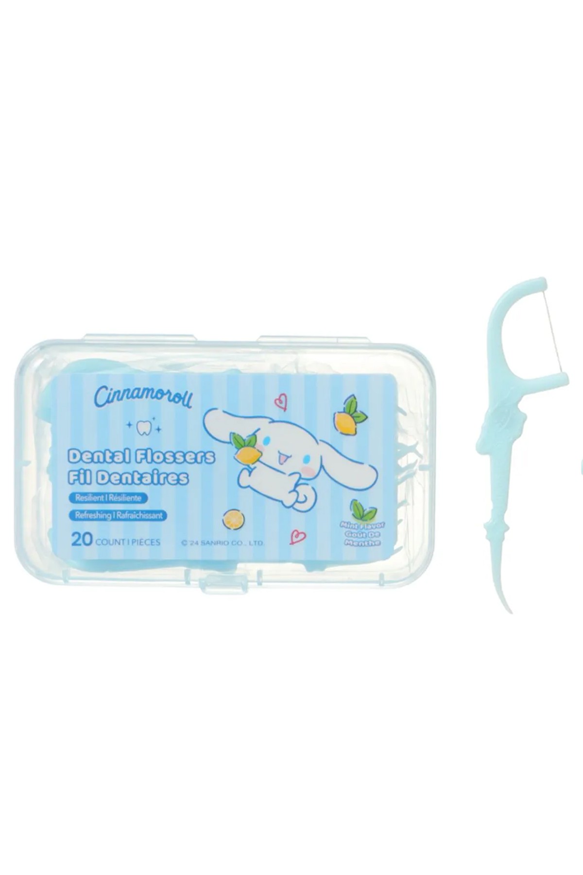 Cinnamoroll Lisanslı Ultra İnce Nane Aromalı Kürdan Tipi Diş İpi (20x3 Adet)