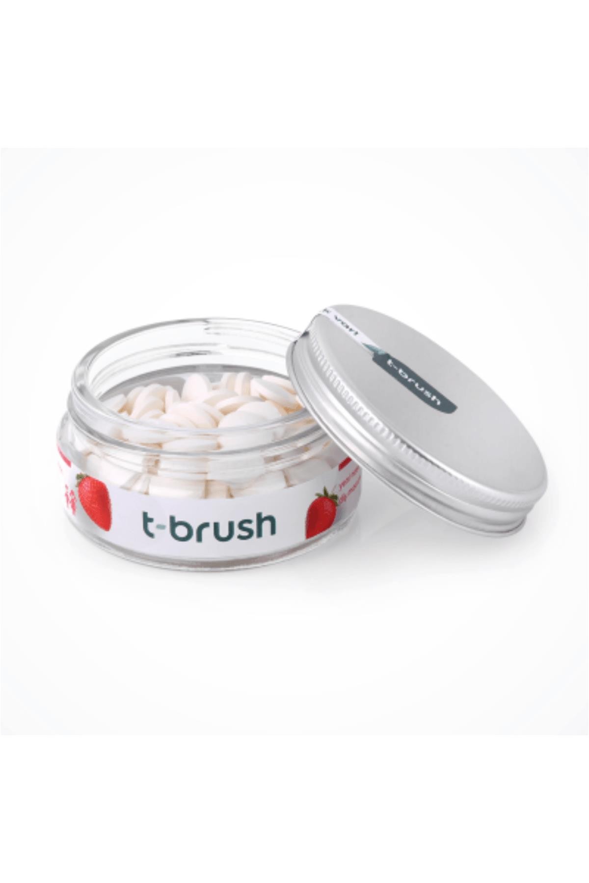 T-Brush Çilek Aromalı Diş Macunu 90 Tablet Florürlü