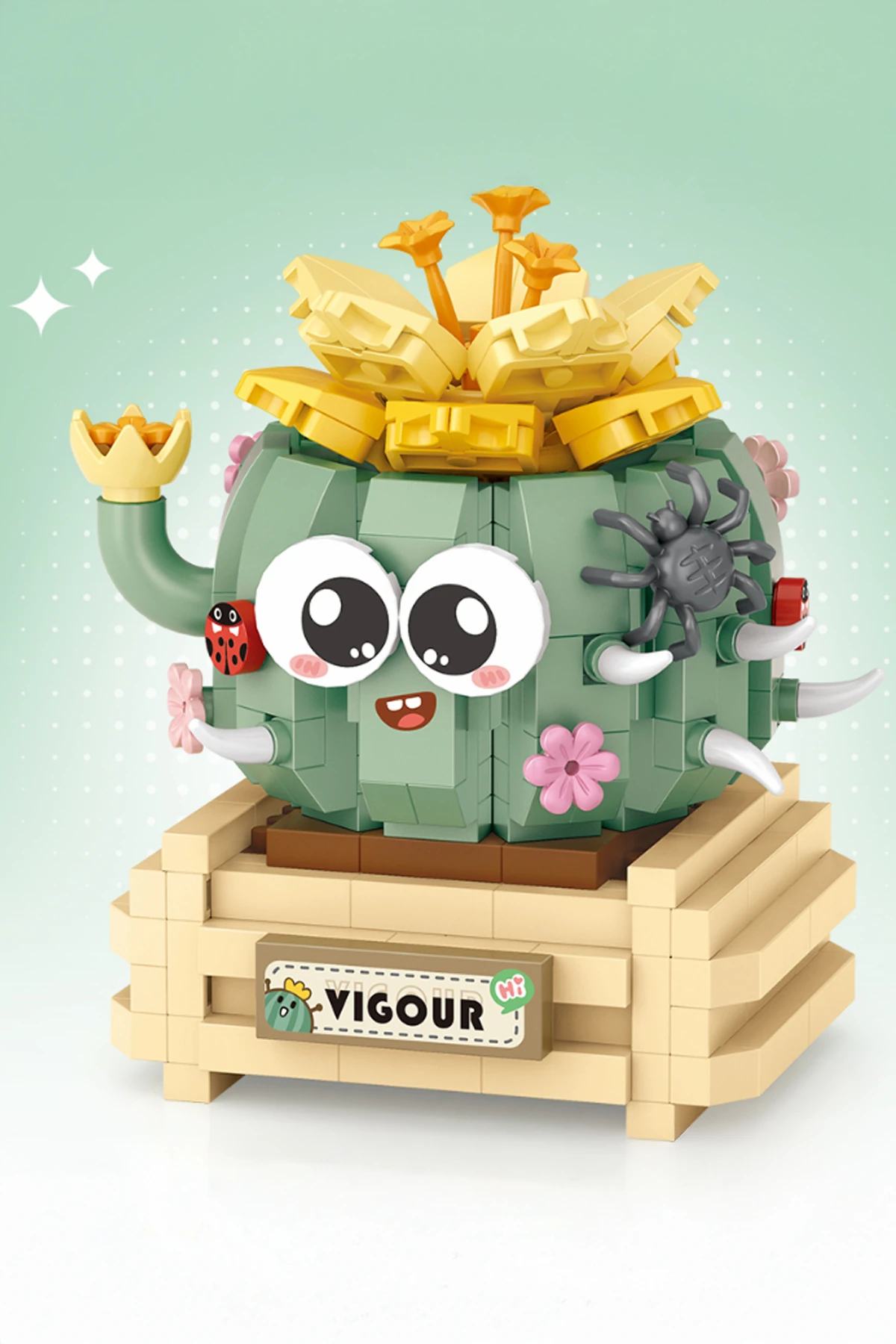 Bahar Ev Bitkileri Serisi Oyun Bloğu (Top Kaktüs)