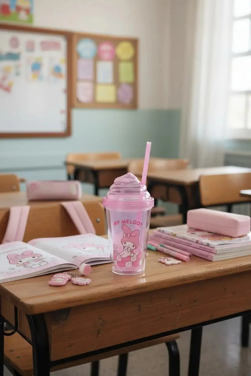 Sanrio Lisanslı Pipetli Plastik Şişe (320Ml) - My Melody