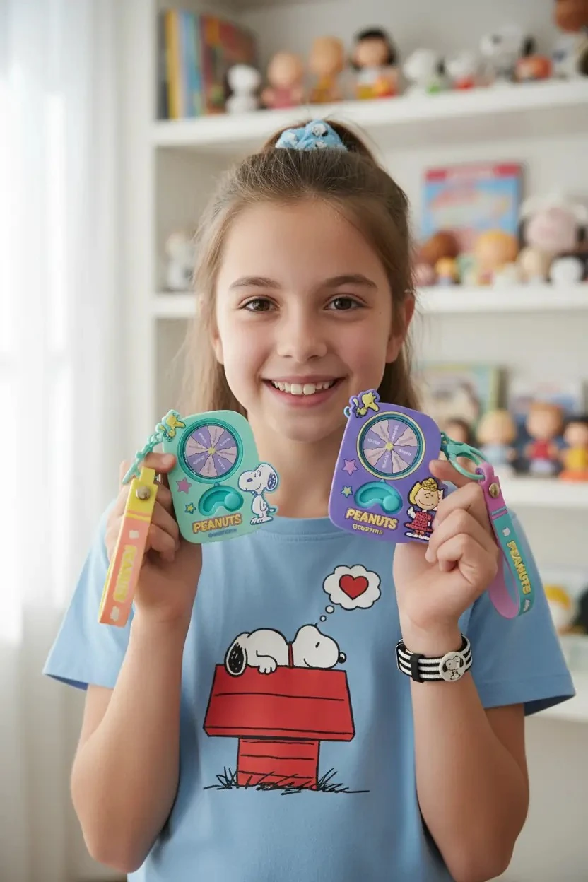 Snoopy Lisanslı Piyango Makinesi Figürlü Anahtarlık