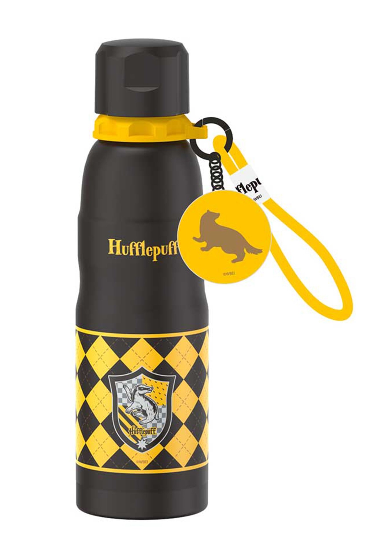 Harry Potter Lisanslı Charmlı Termos 600 ml - Hufflepuff
