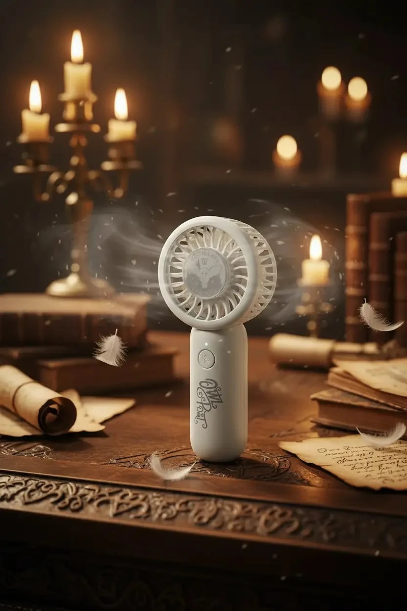 Harry Potter Lisanslı Hedwig El Tipi Vantilatör 1200mAh – Sevimli Taşınabilir Serinlik
