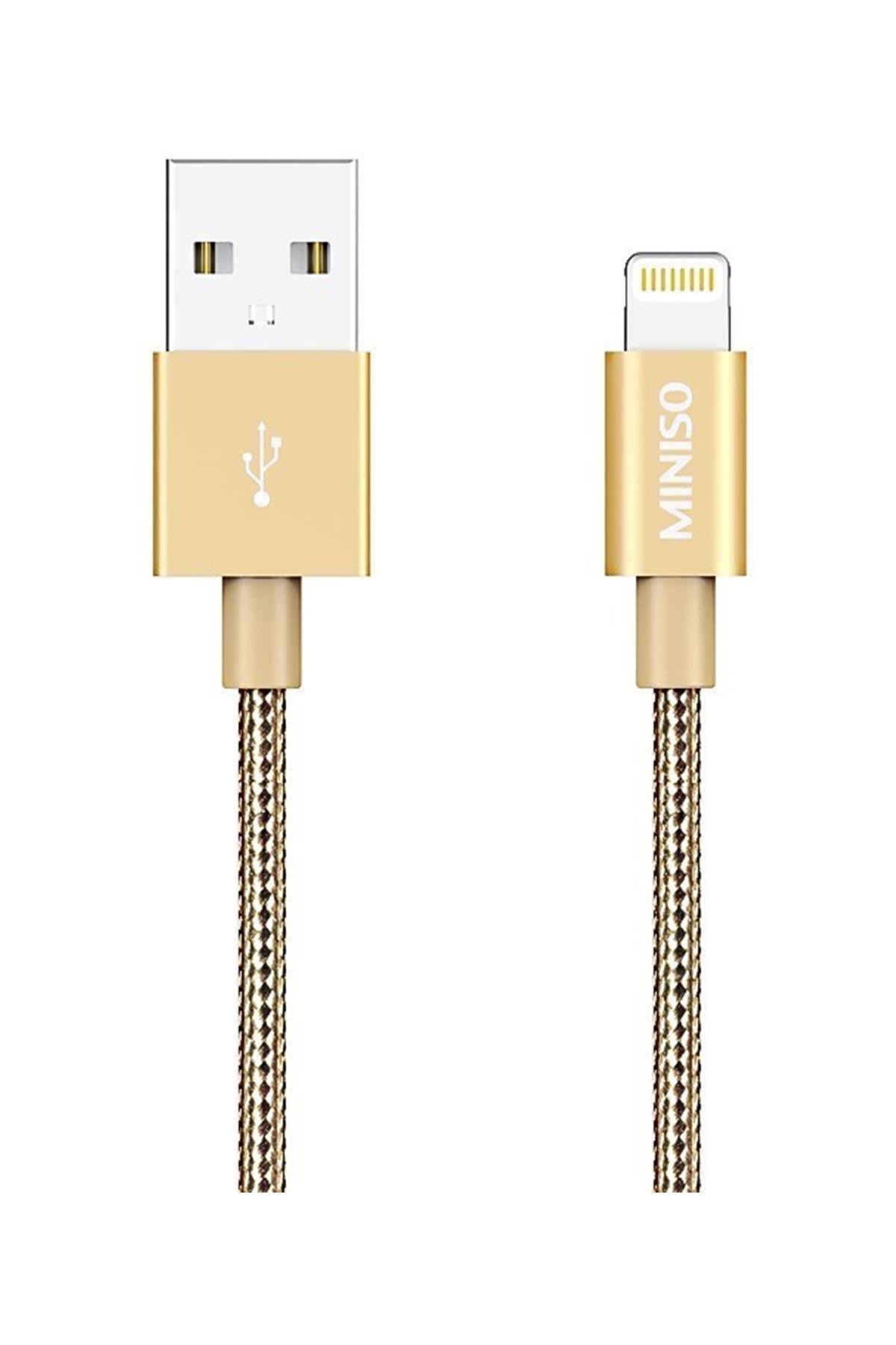 Apple Lightning Usb Şarj Kablosu 2.4A Gold