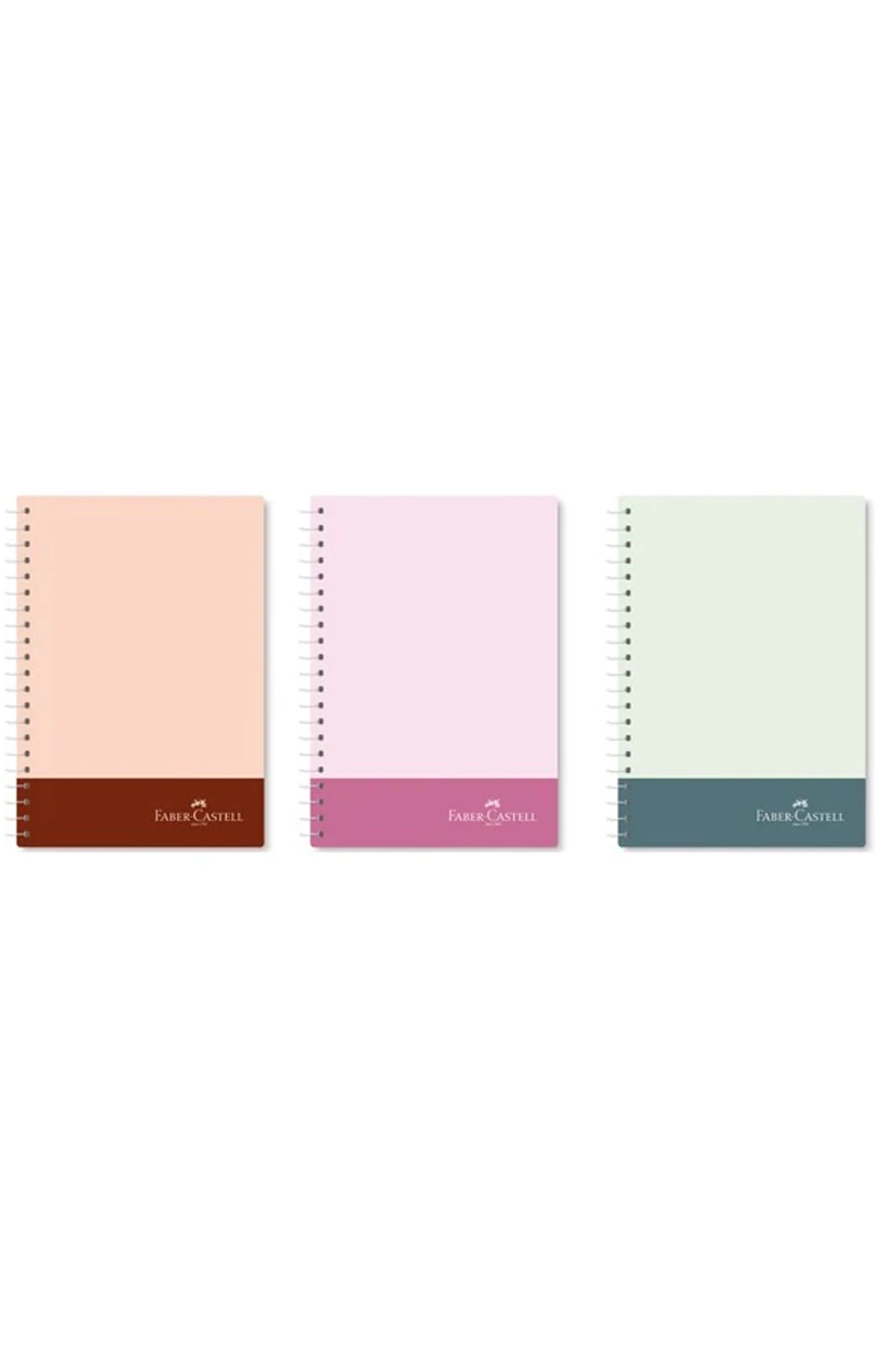 Faber Castell PP Bicolor Defter, 80 Yaprak, Kareli