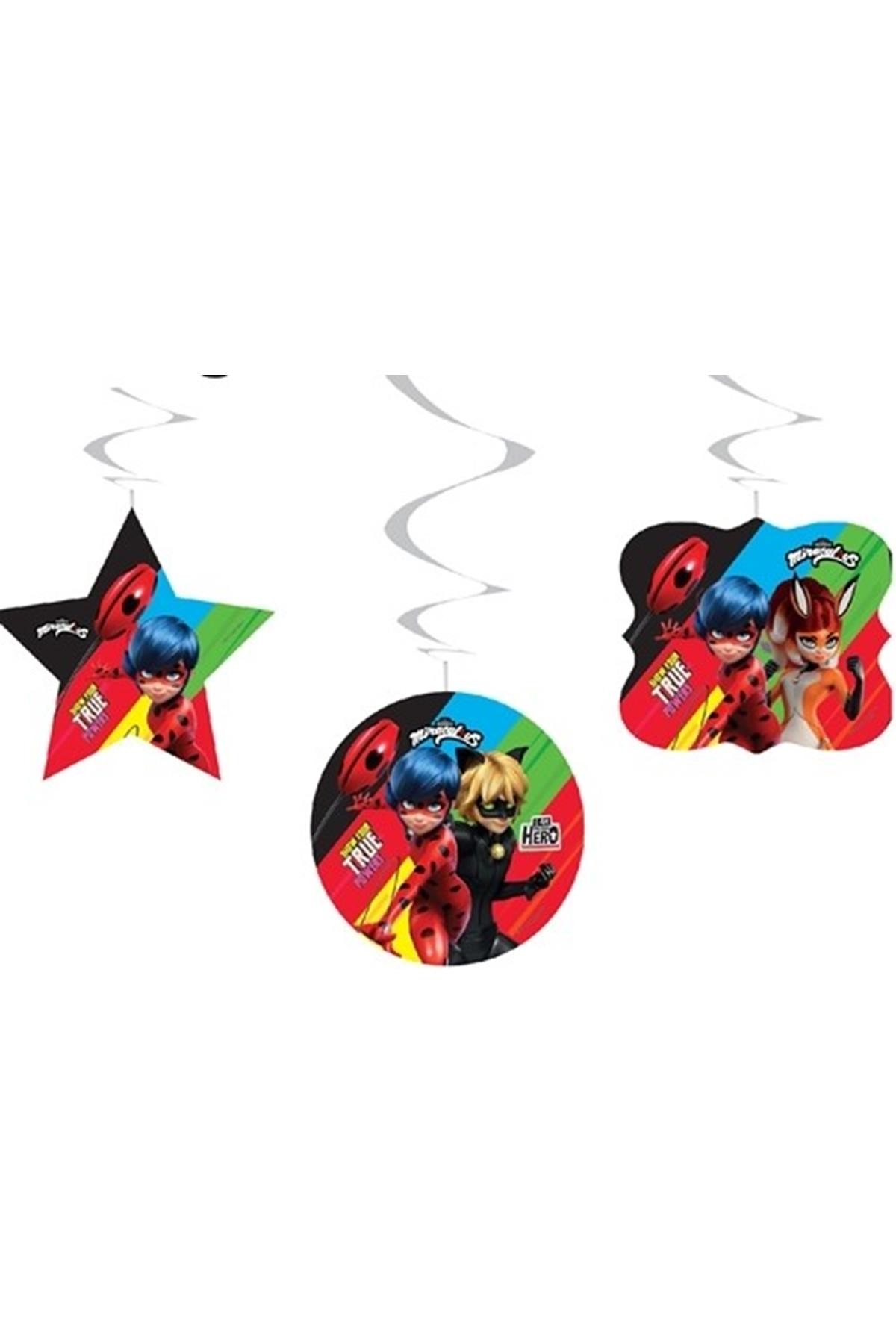 Miraculous Super Heroez Tavan Sarkıt Süs 6'Lı