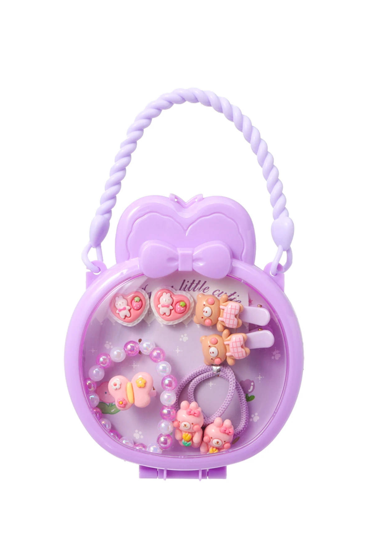 Çizgifilm Figürlü Çantalı Çocuk Toka Seti