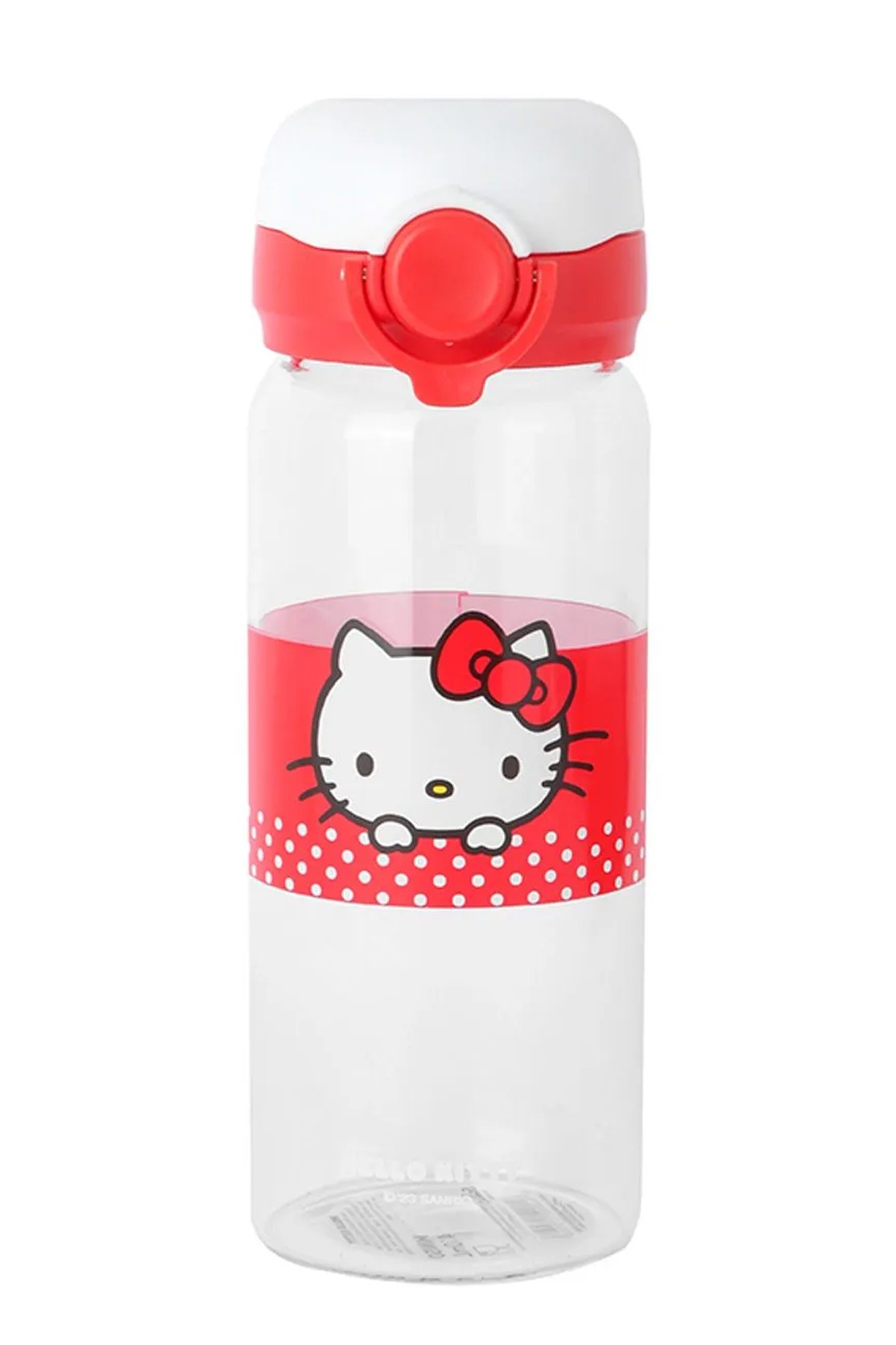 Hello Kitty Lisanslı Elma Koleksiyonu Otomatik Kapaklı Cam Şişe - 410ml