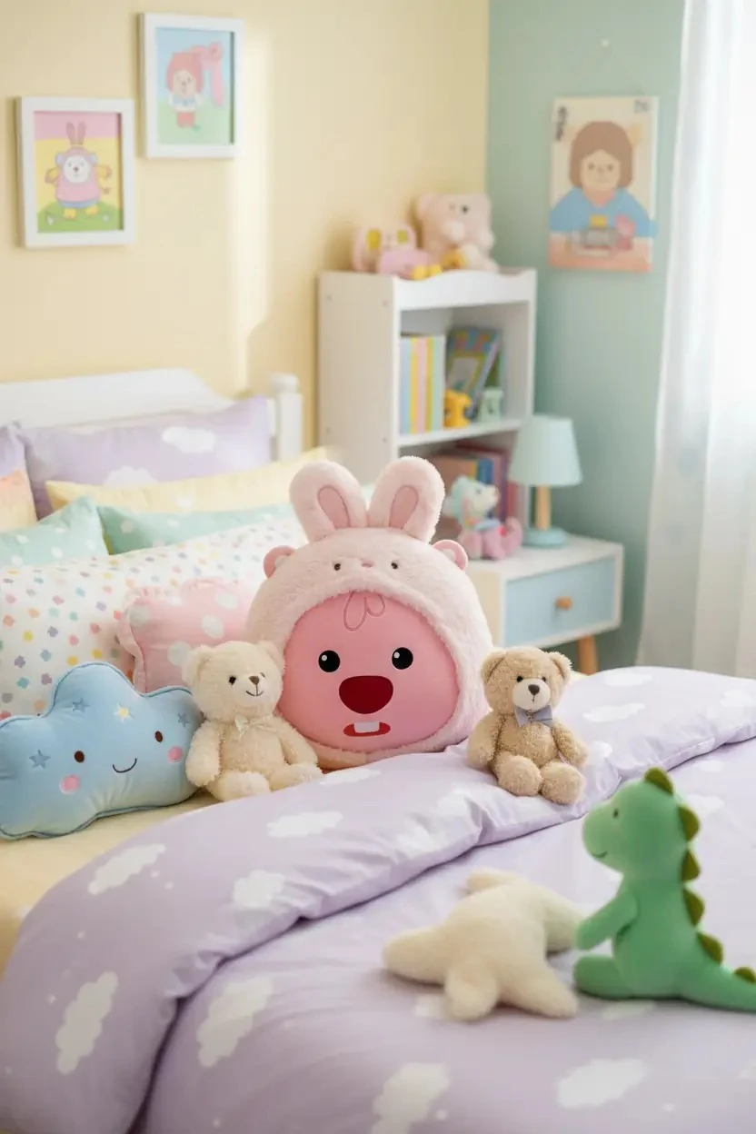 Zanmang Loopy Lisanslı Kostümlü Peluş Yastık (40cm) - Tavşan