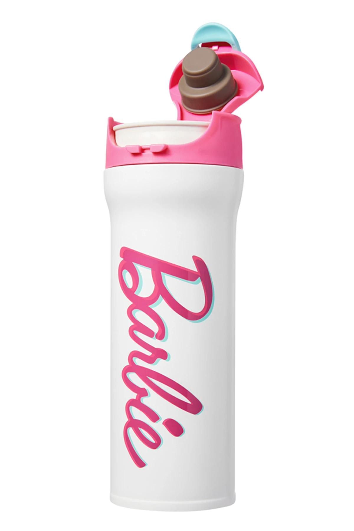 Barbie Lisanslı Işıltı Serisi Otomatik Kapaklı Termos (420 ml)