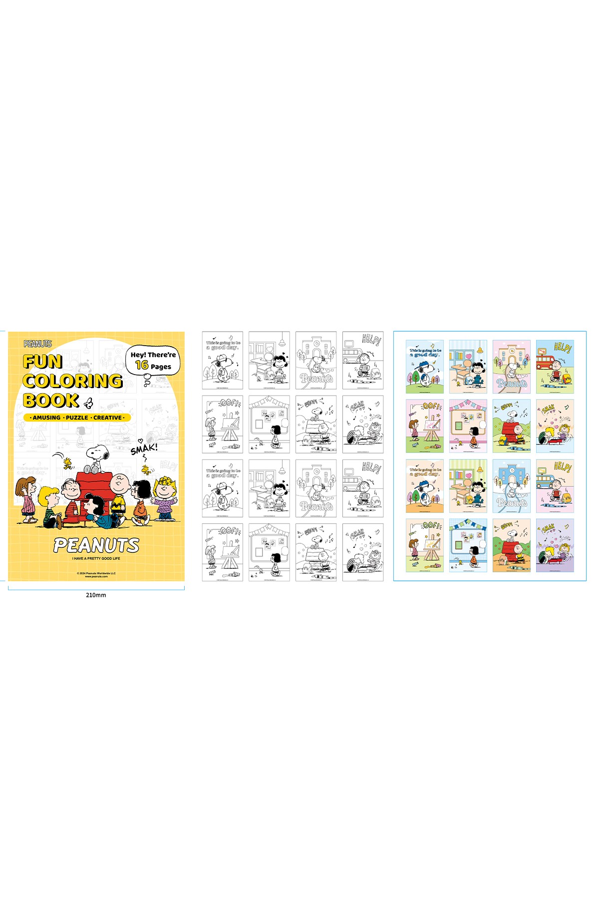 Snoopy Lisanslı Eğlenceli Boyama Defteri (16 yaprak)