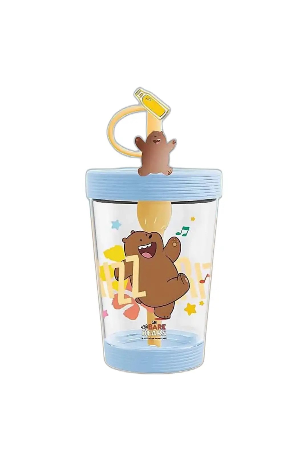 We Bare Bears Lisanslı Omuz Askılı Plastik Şişe (535ML) - Bozayı