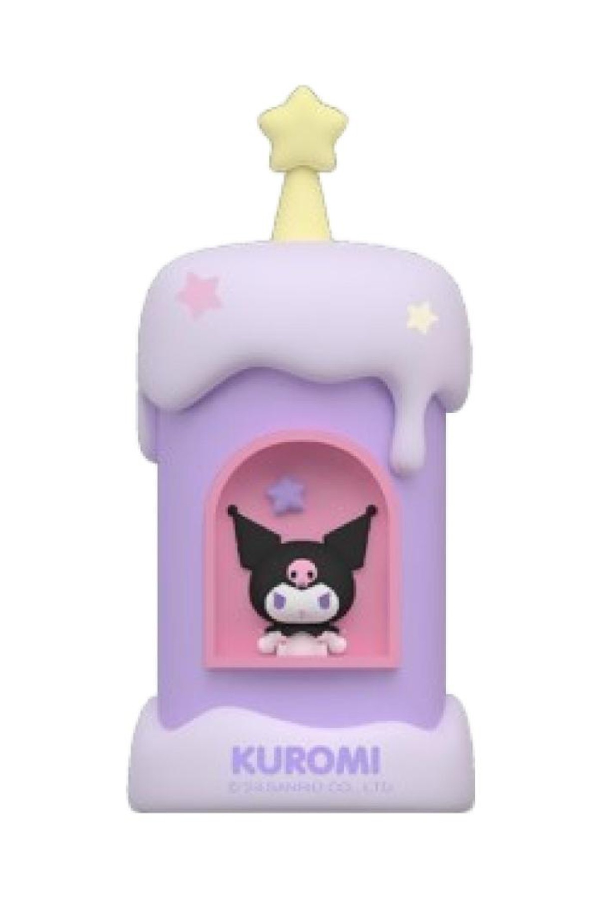 Sanrio Lisanslı Mum Figürlü Gece Lambası - Kuromi