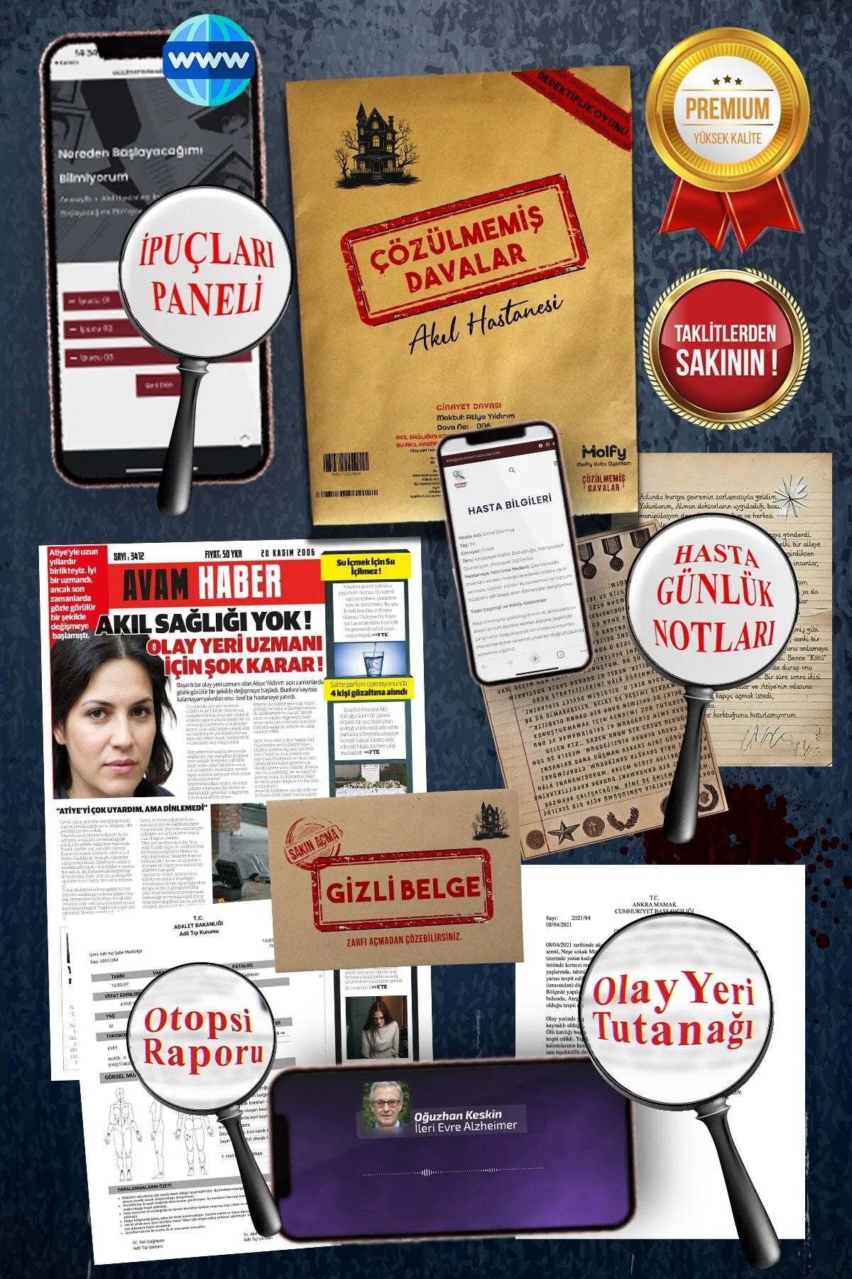 Çözülmemiş Davalar Dedektiflik Oyunu - Akıl Hastanesi