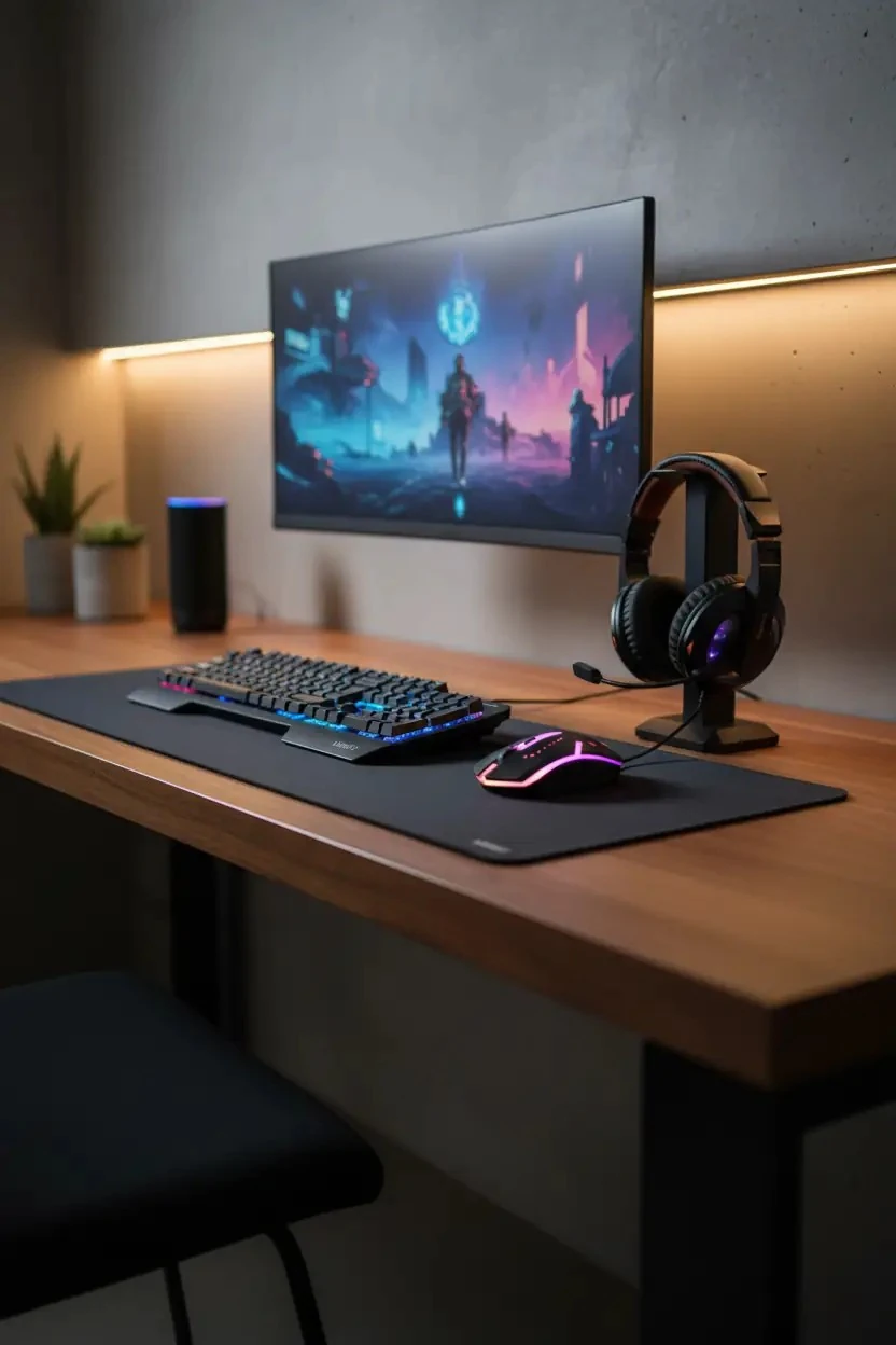 Miniso Lisanslı Işıklı 4 Parça Gamer Seti KM6 – RGB Klavye Mouse Kulaklık ve Mouse Pad Oyuncu Seti 43 Cm