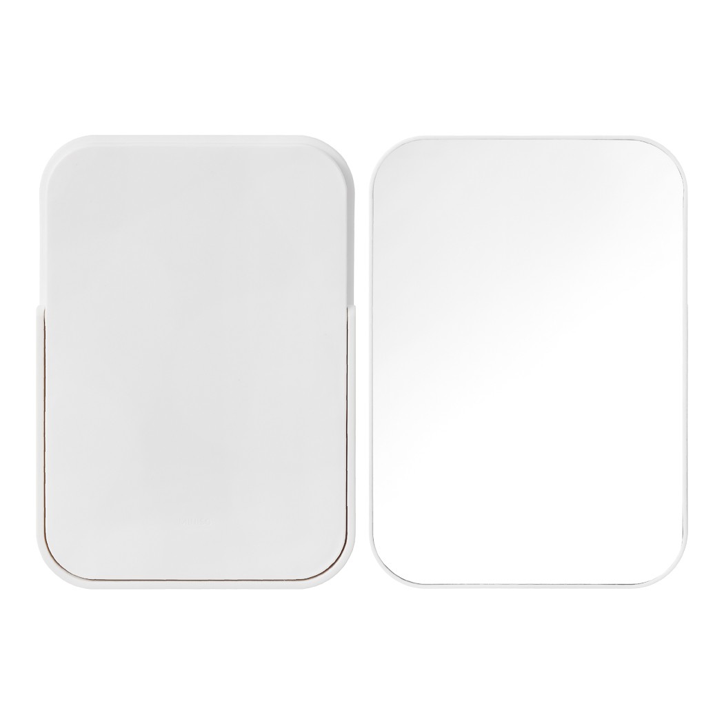 Dikdörtgen Katlanır Ayaklı Masa Üstü Ayna - Beyaz
