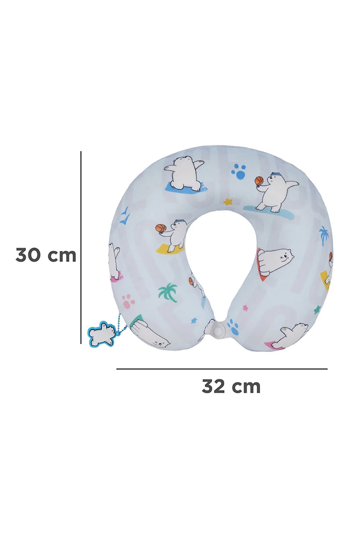 We Bare Bears Lisanslı Boyun Yastığı (Kutup Ayısı) (Outlet)