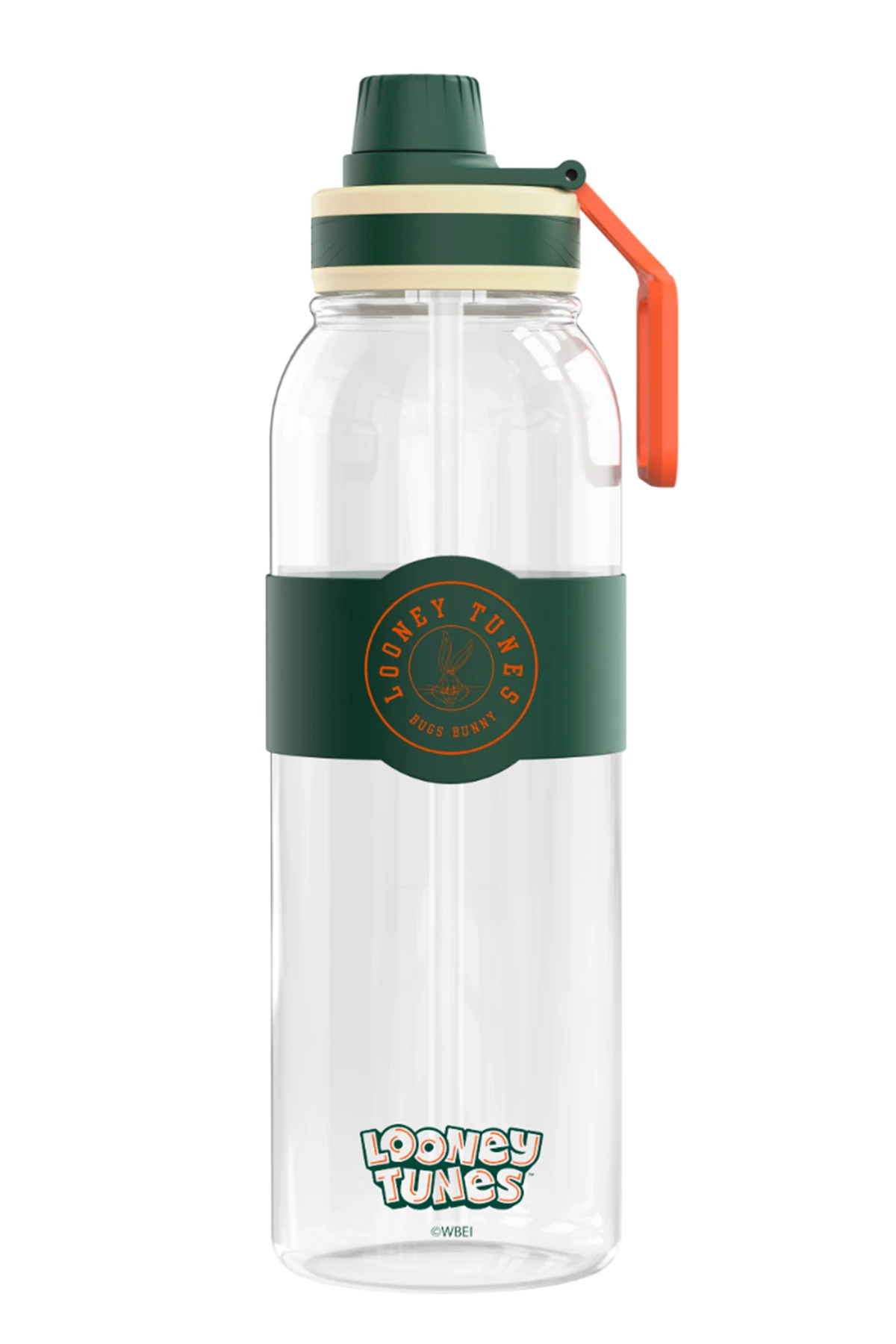 Bugs Bunny Lisanslı Retro Serisi Pipetli ve Tutacaklı Plastik Su Kabı 1000ml