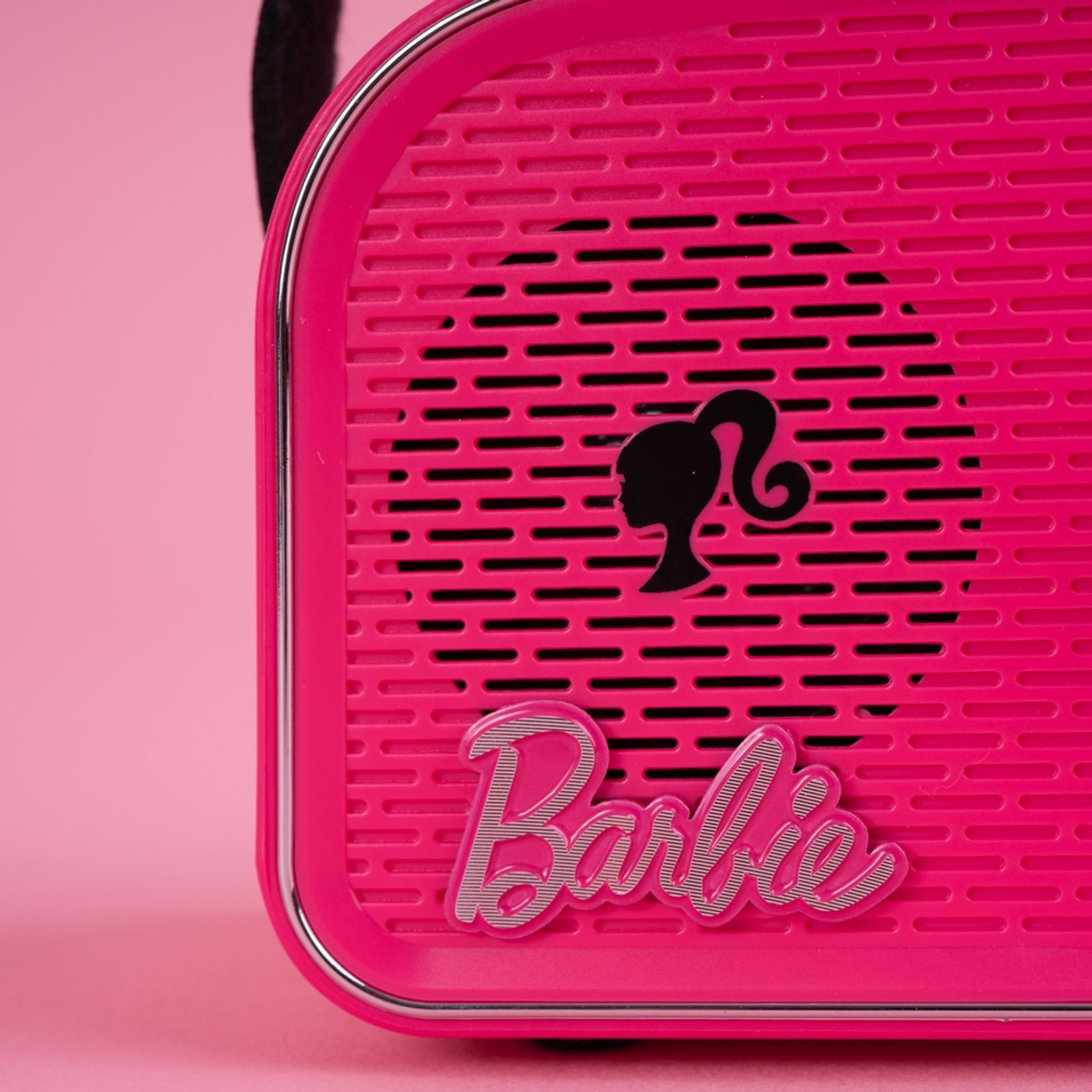 Barbie Hayranlarına Özel Lisanslı Retro Tarz Lisanslı Bluetooth Hoparlör - Fuşya