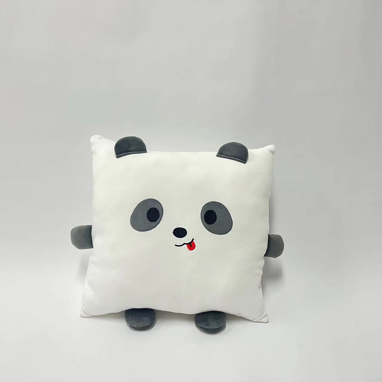 Hayvan Suratlı Kare Yastık (38cm) - Panda