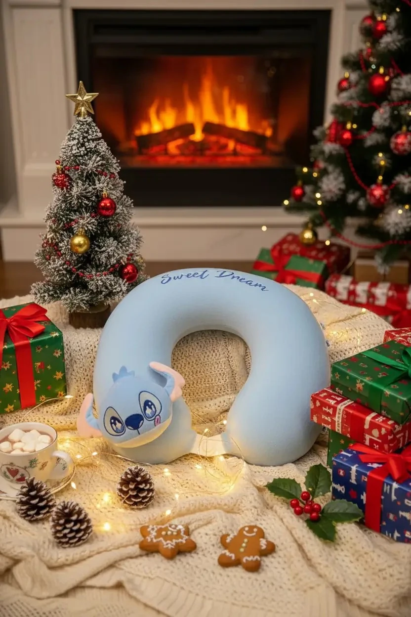 Disney Lilo & Stitch Lisanslı Hafızalı Boyun Yastığı