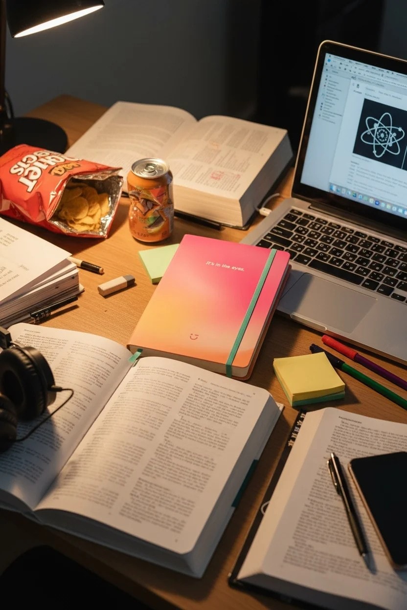 Aurora Parıltısı: A5 Planlayıcı Defter (80 Yaprak) - Pembe