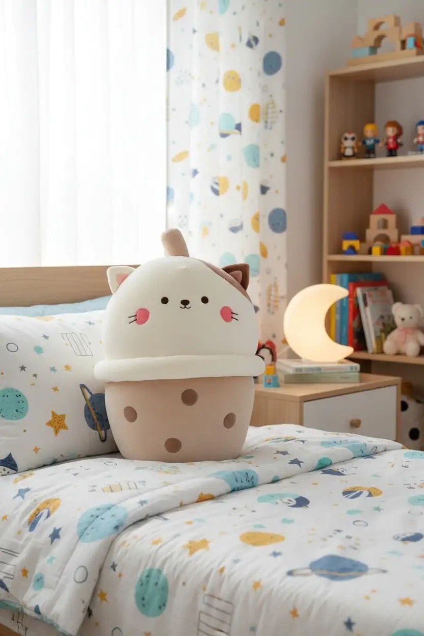 Sütlü Çay Peluş Oyuncak (37Cm) - Kedi Yeni Seri