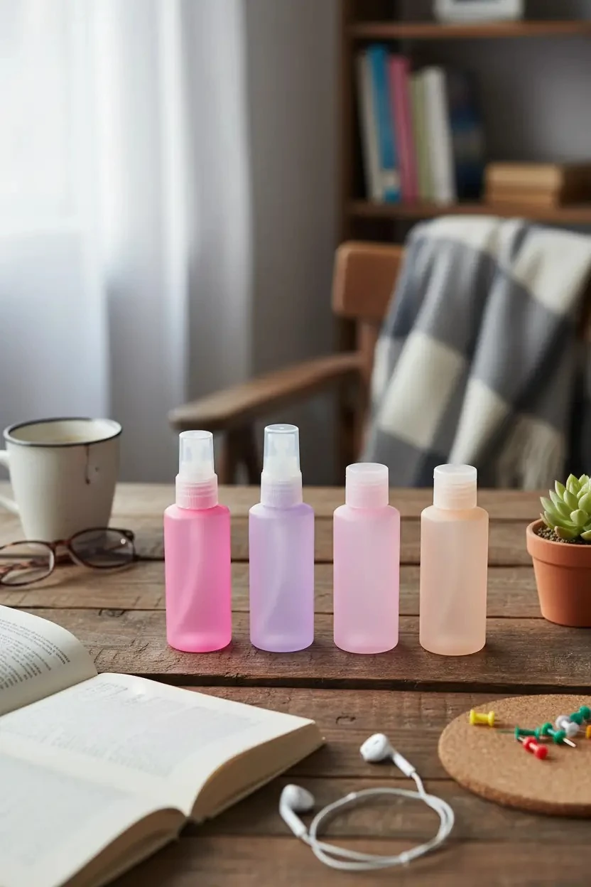 Renkli Seyahat Şişe Seti (4 adet)