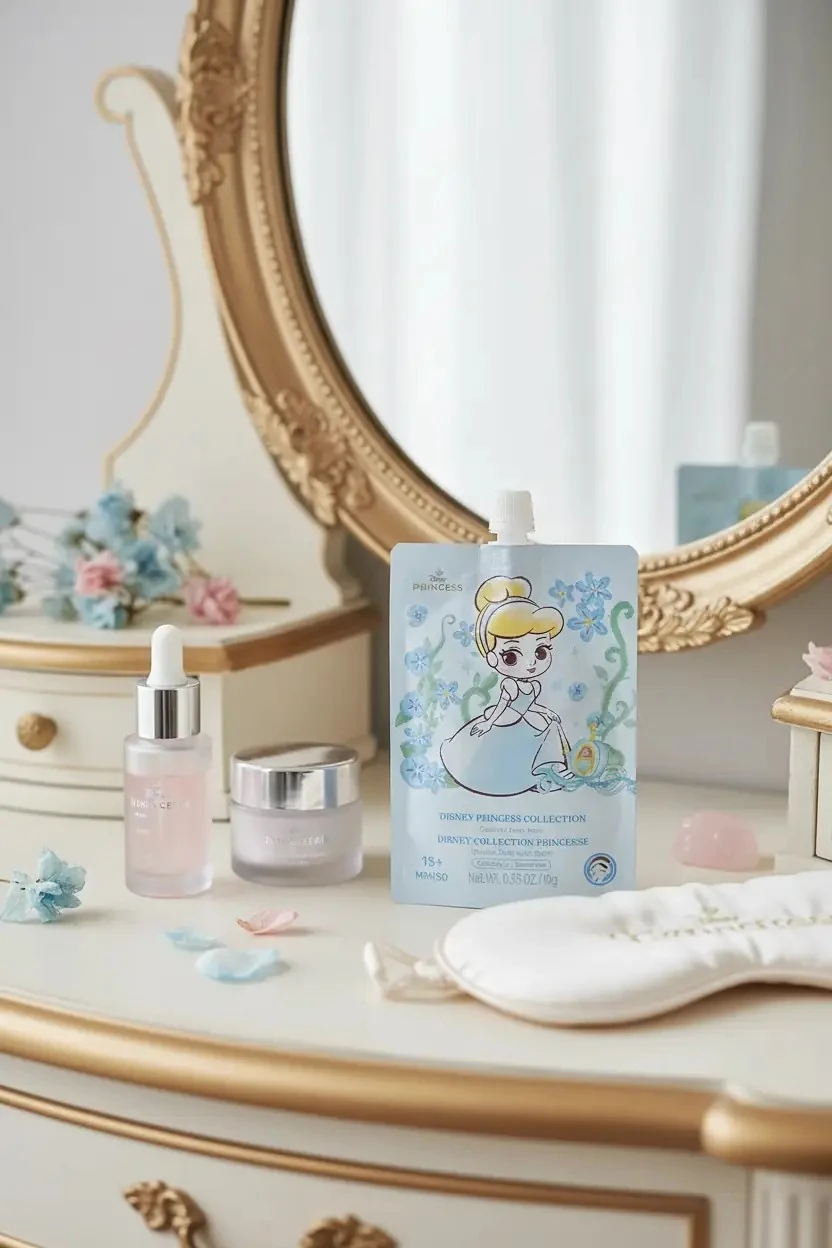 Disney Prenses Lisanslı Uyku Yüz Maskesi Kül Kedisi – Nemlendirici ve Besleyici Gece Bakımı