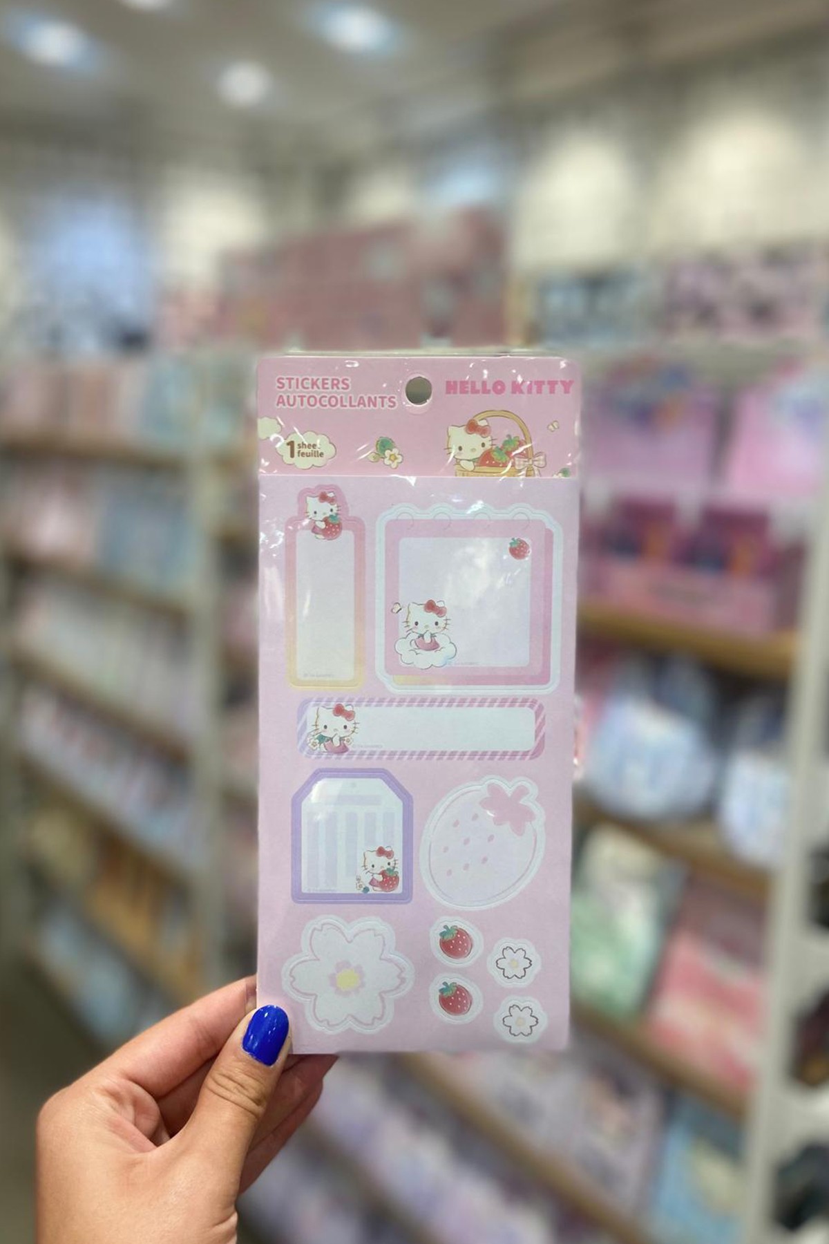Sanrio Lisanslı Çilek Koleksiyonu Yapışkanlı Not Kağıdı