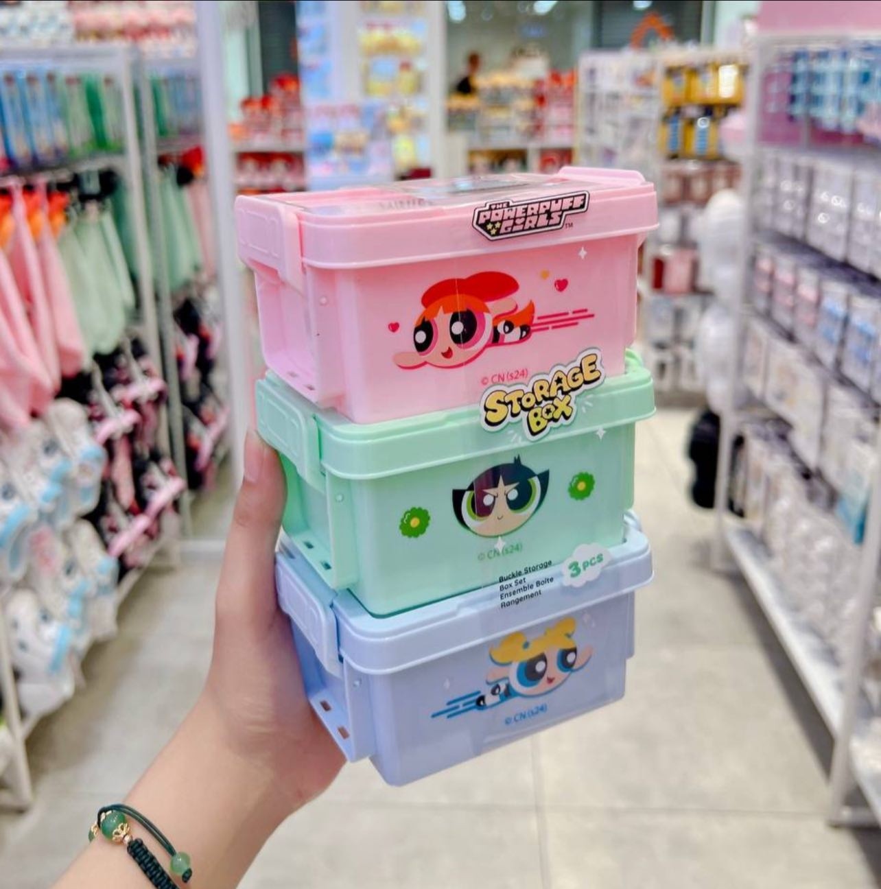 Powerpuff Girls Lisanslı 3 Katlı Saklama Kutusu