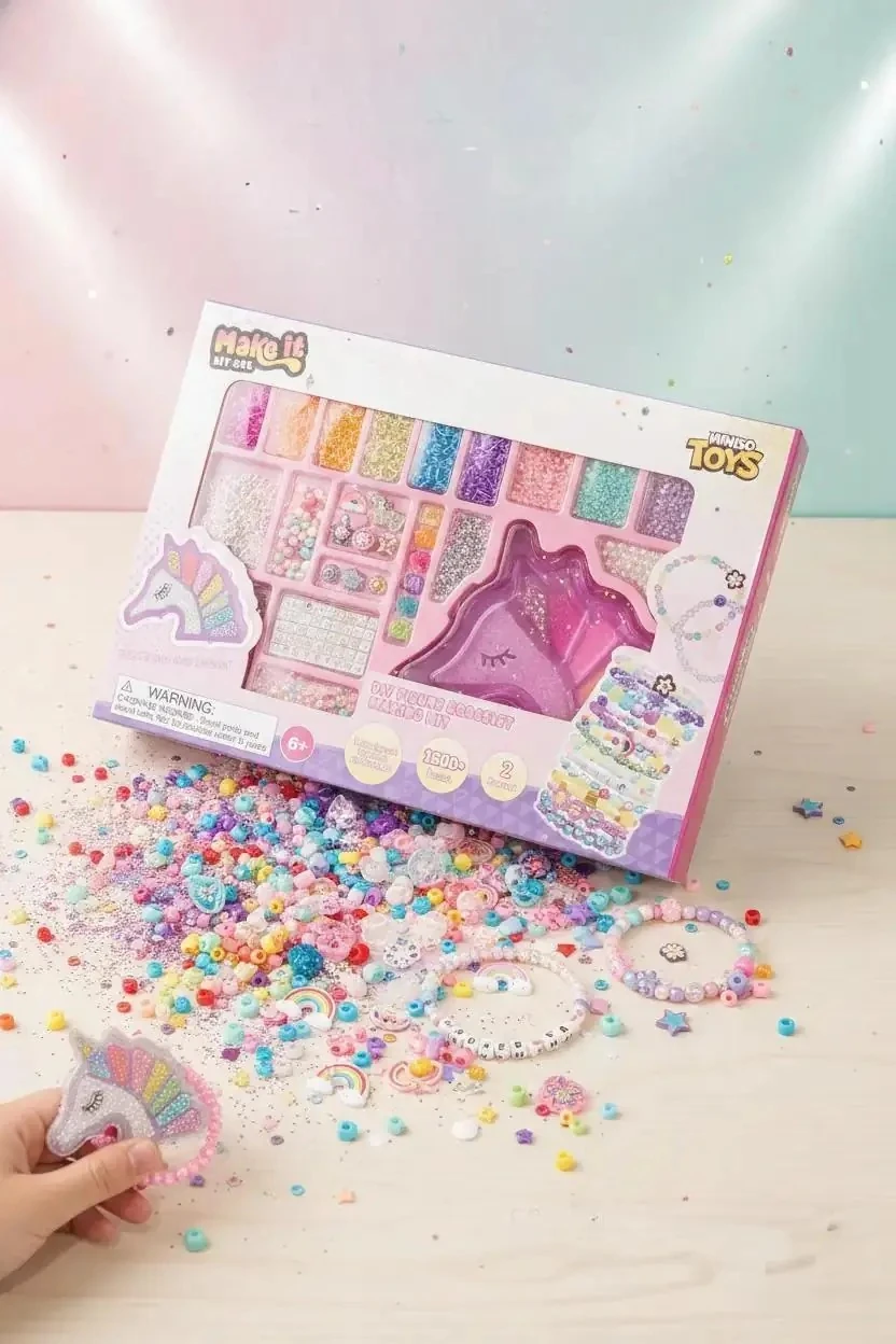 Miniso Lisanslı Organizerli Kendin Yap Bileklik Yapım Seti 36 Cm – Hobi & Tasarım Kutusu